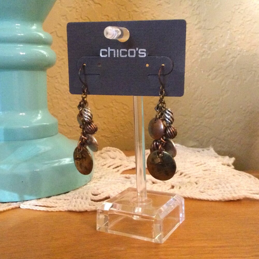 Chico's Mixed Metal Dangle Earrings